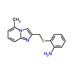 2-{[(5-Methylimidazo[1,2-a]pyridin-2-yl)methyl]sulfanyl}aniline结构式