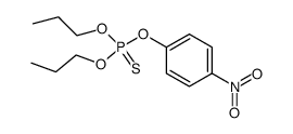 thiophosphoric acid O-(4-nitro-phenyl ester)-O',O''-dipropyl ester结构式