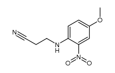 (methoxy-4' nitro-2' anilino)-3 propionitrile结构式