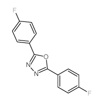 2,5-bis(4-fluorophenyl)-1,3,4-oxadiazole结构式