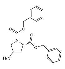(2S,4S)-Nα-Cbz-4-aminoproline benzyl ester结构式