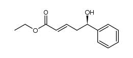 (2E,5R)-5-hydroxy-5-phenyl-2-pentenoic acid ethyl ester Structure