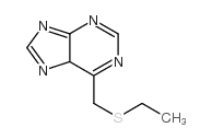 9H-Purine,6-[(ethylthio)methyl]-结构式