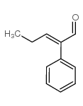2-Phenyl-2-pentenal,(E)+(Z) structure