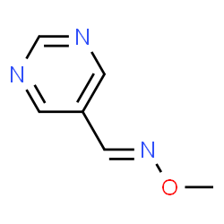 5-Pyrimidinecarboxaldehyde, O-methyloxime, [C(E)]- (9CI) structure