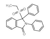 1H-Isoindol-1-one,3-(ethylsulfonyl)-2,3-dihydro-2,3-diphenyl- Structure