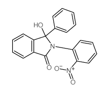 3-hydroxy-2-(2-nitrophenyl)-3-phenyl-isoindol-1-one structure