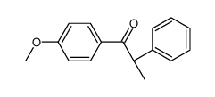 (2S)-1-(4-methoxyphenyl)-2-phenylpropan-1-one结构式