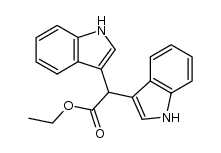 ethyl 2-(1H-indol-2-yl)-2-(1H-indol-3-yl)acetate结构式