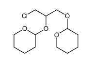 2-[1-chloro-3-(oxan-2-yloxy)propan-2-yl]oxyoxane结构式