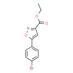 ETHYL 5-(4-BROMOPHENYL)ISOXAZOLE-3-CARBOXYLATE结构式