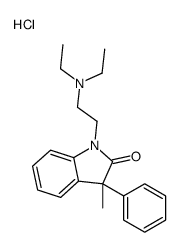 diethyl-[2-(3-methyl-2-oxo-3-phenylindol-1-yl)ethyl]azanium,chloride结构式