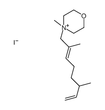 4-(2,6-dimethylocta-2,7-dienyl)-4-methylmorpholin-4-ium,iodide结构式