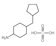 4-(cyclopentylmethyl)cyclohexan-1-amine,sulfuric acid Structure