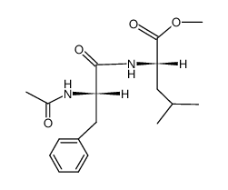 Ac-(S)-Phe-(S)-Leu-OMe结构式