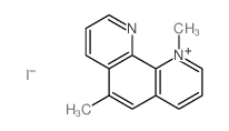 1,10-Phenanthrolinium, 1,6-dimethyl-, iodide Structure