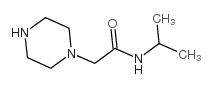 1-Piperazineacetamide,N-(1-methylethyl)- Structure