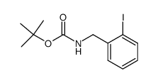 (2-Iodo-benzyl)-carbamic acid tert-butyl ester Structure