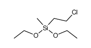 (2-chloroethyl)diethoxymethylsilane结构式