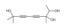3,8-dimethylnona-4,6-diyne-2,3,8-triol Structure