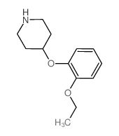 4-(2-二甲氧基苯氧基)哌啶结构式