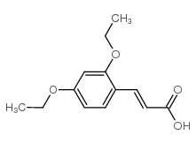 3-(2,4-diethoxyphenyl)prop-2-enoic acid结构式