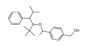 2,2,5-trimethyl-3-(1'-(4''-hydroxymethyl)phenylethoxy)-4-phenyl-3-azahexane Structure