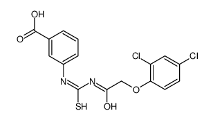 3-[[2-(2,4-dichlorophenoxy)acetyl]carbamothioylamino]benzoic acid Structure