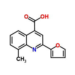 2-(2-Furyl)-8-methyl-4-quinolinecarboxylic acid Structure