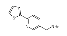 1-[6-(thiophen-2-yl)pyridin-3-yl]methanamine结构式