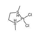 dichloro[1,2-bis(methylthio)ethane]platinum(II)结构式