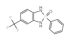 1H-1,3,2-Benzodiazaphosphole,2,3-dihydro-2-phenyl-5-(trifluoromethyl)-, 2-oxide结构式