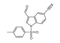 3-formyl-1-tosyl-1H-indole-5-carbonitrile Structure