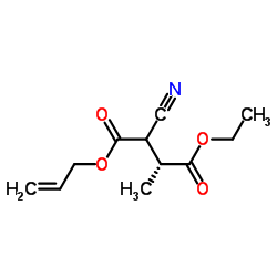 1-Allyl 4-ethyl (3R)-2-cyano-3-methylsuccinate Structure