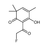 2-(2-fluoroacetyl)-3-hydroxy-4,6,6-trimethylcyclohexa-2,4-dien-1-one结构式