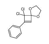 3,3-dichloro-2-phenyl-5,8-dioxaspiro[3.4]oct-1-ene结构式
