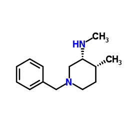 (3R,4R)-1-Benzyl-N,4-dimethylpiperidin-3-amine Structure