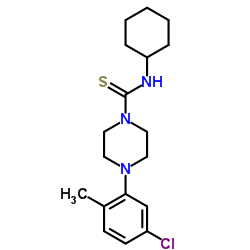 4-(5-Chloro-2-methylphenyl)-N-cyclohexyl-1-piperazinecarbothioamide Structure