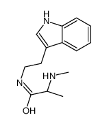 (2S)-N-[2-(1H-indol-3-yl)ethyl]-2-(methylamino)propanamide Structure