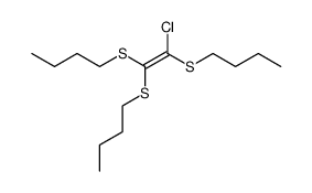 chloro-tris-butylsulfanyl-ethene结构式