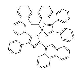 2,2'-di-phenanthren-9-yl-4,5,4',5'-tetraphenyl-2'H-[1,2']biimidazolyl结构式