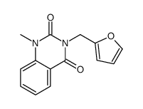 3-(furan-2-ylmethyl)-1-methylquinazoline-2,4-dione Structure