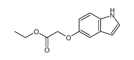 ethyl 2-((1H-indol-5-yl)oxy)acetate结构式