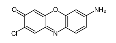 7-amino-2-chlorophenoxazin-3-one结构式