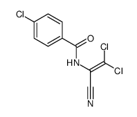 4-chloro-N-(2,2-dichloro-1-cyanoethenyl)benzamide结构式