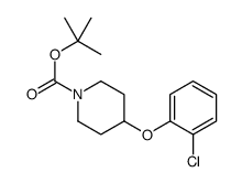 tert-butyl 4-(2-chlorophenoxy)piperidine-1-carboxylate Structure