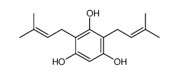 2,4-bis(3-methylbut-2-enyl)benzene-1,3,5-triol结构式