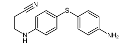 3-[4-(4-aminophenyl)sulfanylanilino]propanenitrile Structure