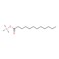 Dodecanoic acid trimethylsilyl ester structure