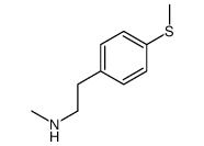 N-methyl-2-(4-methylsulfanylphenyl)ethanamine结构式